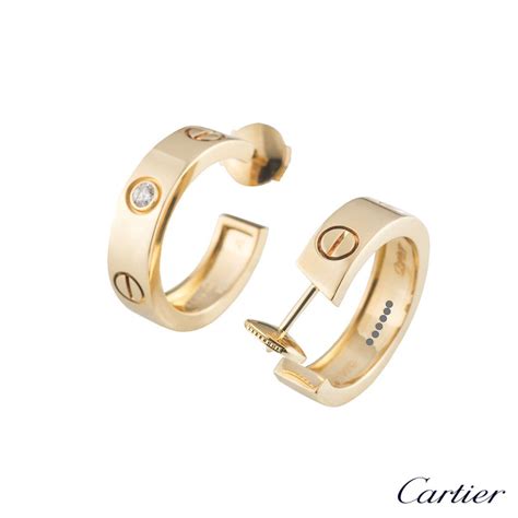 cartier love diamond earrings.